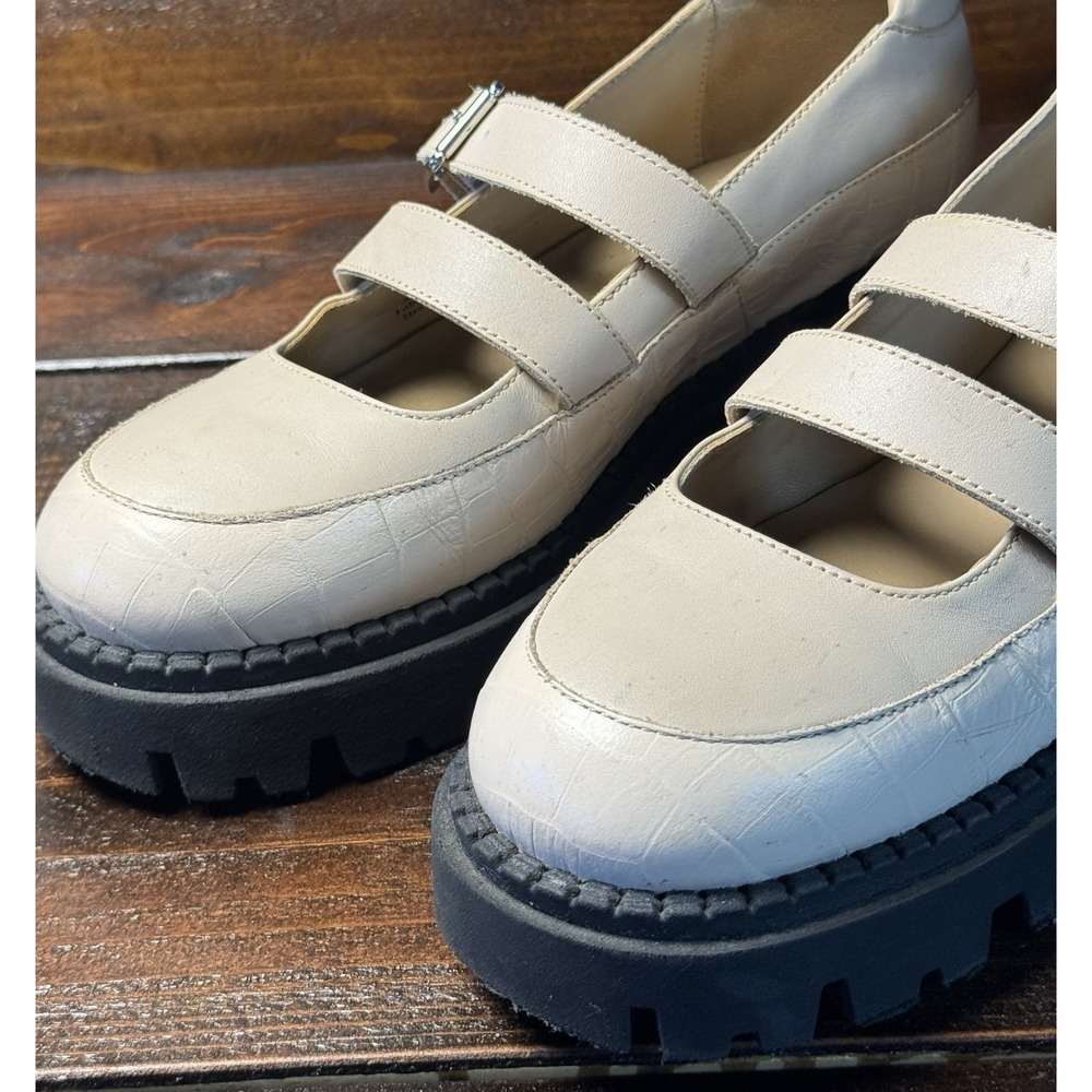 Free People Stella Mary Jane Off White Platform Pump  Women's US 9 EUR 40 NWOT - Picture 8 of 15